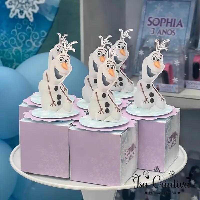 Decoração personalizada tema Frozen — foto 5 de 8 — Isa Criativa