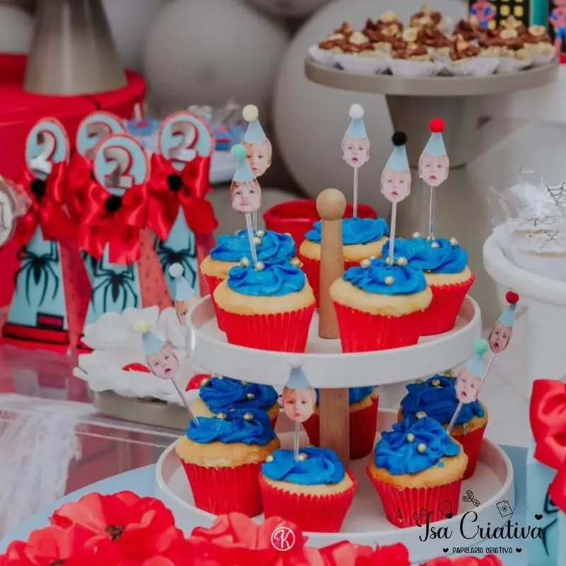 Decoração personalizada tema Homem-Aranha — foto 8 de 9 — Isa Criativa